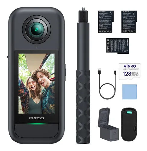Destaque de Câmera de Ação Akaso 360 com desconto no Bom de Oferta