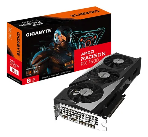 Foto de Gigabyte RX 7600 Gaming OC em oferta