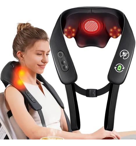 Destaque de Massageador Cervical Shiatsu Knqze com desconto no Bom de Oferta