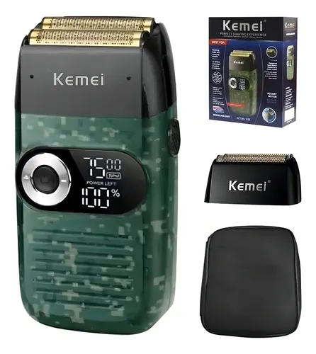 Destaque de Barbeador Kemei Km-2027 com desconto no Bom de Oferta