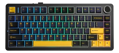 Destaque de Teclado Mecânico Aula F75 com desconto no Bom de Oferta