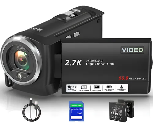 Destaque de Câmera Filmadora 2.7k Uhd com desconto no Bom de Oferta