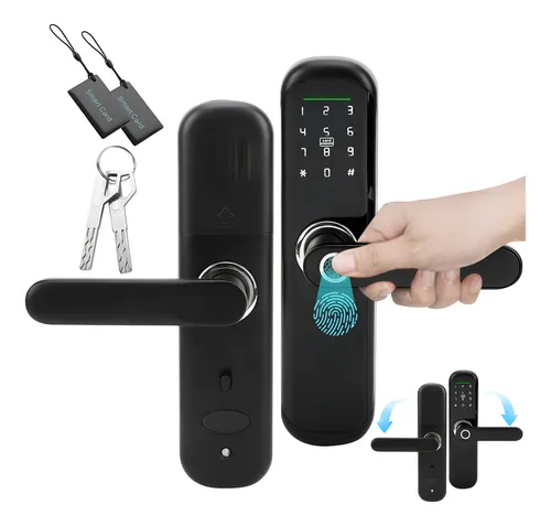 Destaque de Fechadura Digital Biométrica com desconto no Bom de Oferta