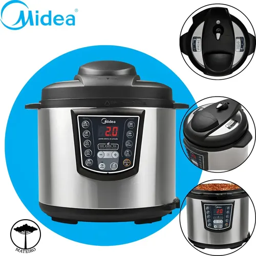 Destaque de Panela Pressão Elétrica Midea 6L com desconto no Bom de Oferta