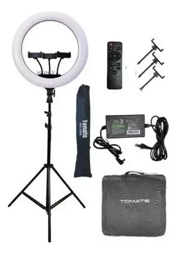 Destaque de Ring Light Profissional Tomate 18 com desconto no Bom de Oferta