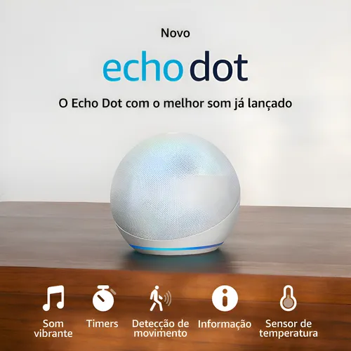 Destaque de Echo Dot 5ª Geração com desconto no Bom de Oferta