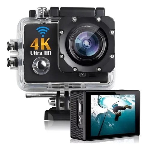 Destaque de Camera Filmadora Esportes 4K Pro com desconto no Bom de Oferta